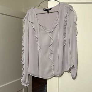 Lavender business casual top